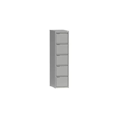 Metall Aktenschrank 5 Schübe 405 x 623 x 1.628 mm Grau
