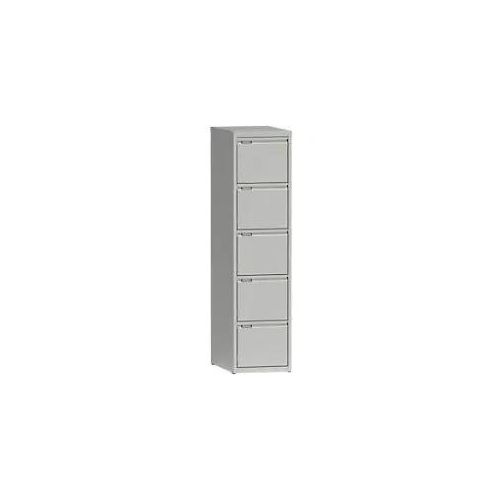 Metall Aktenschrank 5 Schubladen 405 x 623 x 1.628 mm Weiß