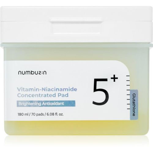 Numbuzin No. 5 Glutathione Vitamin Concentrated Toner Pad toner pads voor Hydratatie en Stralende Huid 70 st
