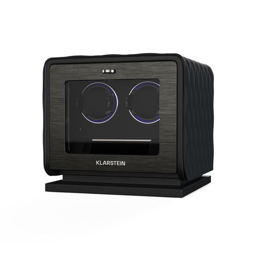 LuminousTime Uhrenbeweger 2 Uhren viele Einstellungen LED 10dB Schwarz