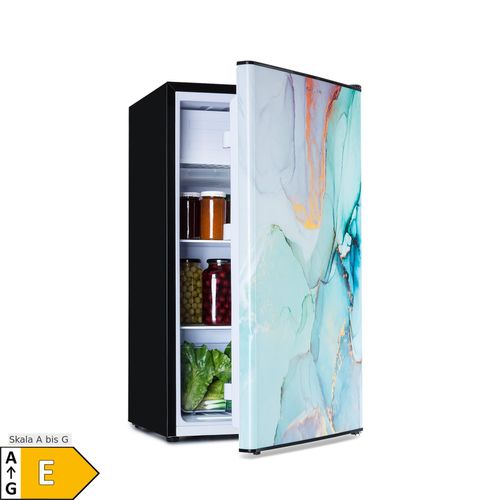 CoolArt 79L Kühl-Gefrier-Kombination EEK E Gefrierfach 9l Designtür