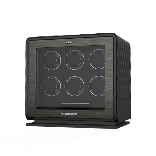 LuminousTime Uhrenbeweger 6 Uhren viele Einstellungen LED 10dB Schwarz