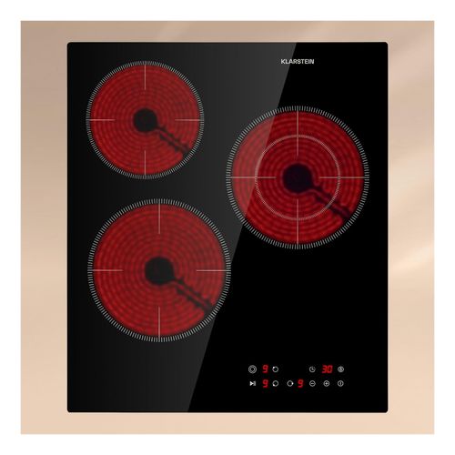 Virtuosa 3 Slim Kochfeld 3 Felder 5000 W Dualzone Timer Keramik