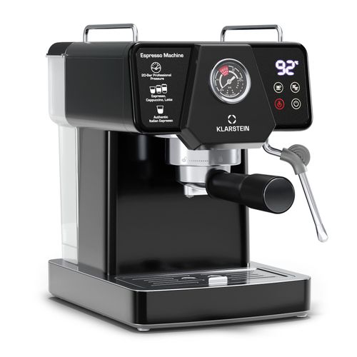 Libeica Espressomaschine 1350 W 19 bar Touch Edelstahl Temperatur- und Druckanzeige Schwarz