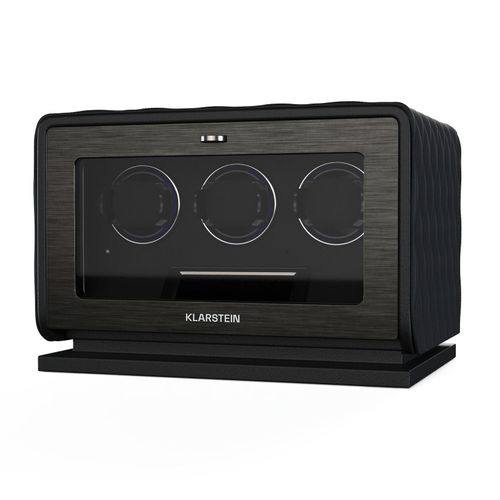 LuminousTime Uhrenbeweger 3 Uhren viele Einstellungen LED 10dB Schwarz