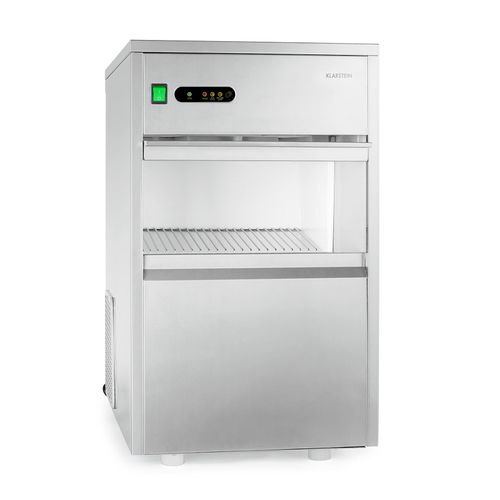 Powericer XXL Eiswürfelmaschine 160W 25 kg/Tag 6 kg Behälter Edelstahl XXL
