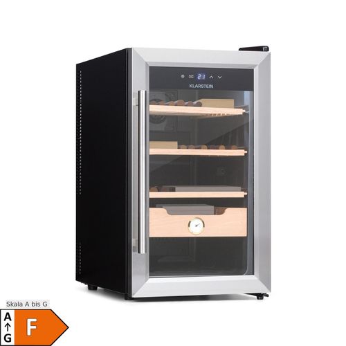 Klarstein El Presidente 48 Zigarren-Humidor 48L 3 Einschübe 1 Fach Zedernholz