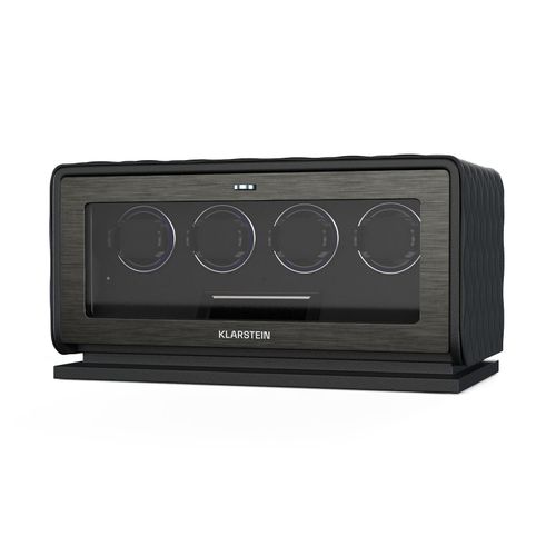 LuminousTime Uhrenbeweger 4 Uhren viele Einstellungen LED 10dB Schwarz