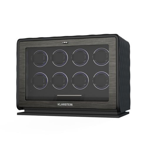 LuminousTime Uhrenbeweger 8 Uhren viele Einstellungen LED 10dB Schwarz