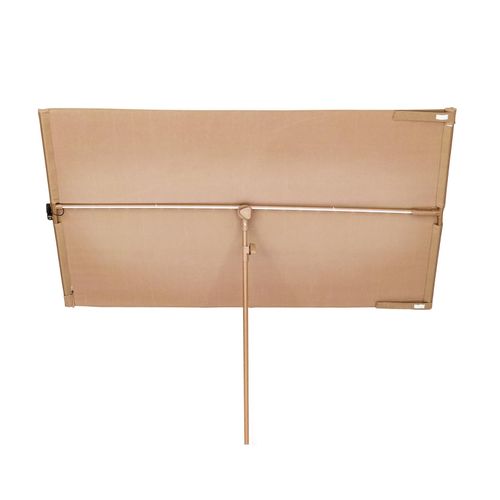 blumfeldt Bayonne Sonnenschirm 130 x 180 cm Polyester UV 50 Solar LED Taupe