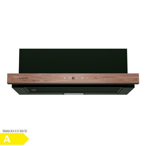 ZenFusion Dunstabzugshaube 400 m³/h Luftdurchsatz EEK A Abluft/Umluft 3 Stufen leise Schwarz