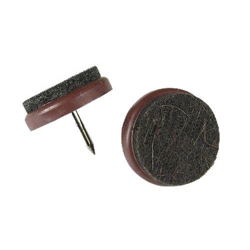 Heiro Filzgleiter zum Nageln mit braunem Filz 100 Stück 24mm