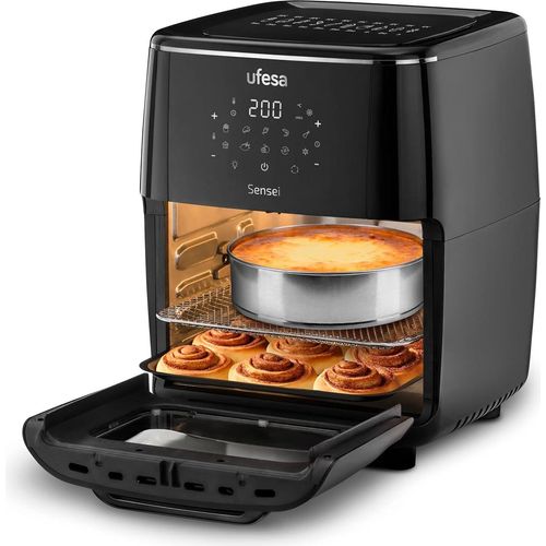 Ufesa Sensei, Heißluftfritteuse, 12 l, 200 °C, Einzelbild, Schwarz, Berührung