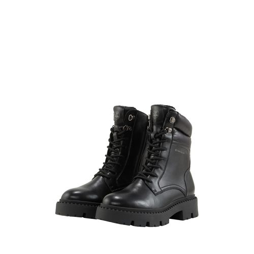 TOM TAILOR Damen Gefütterte Stiefel, schwarz, Uni, Gr. 38