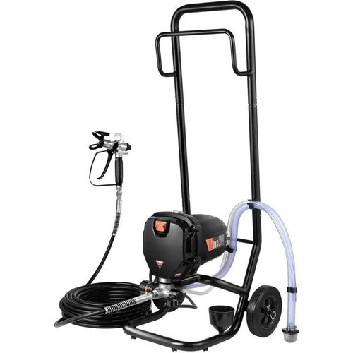 Airless-Farbspritzgerät auf Rollen - 750 W, 3000 psi - Elektrisches Hochleistungs-Spritzgerät - Farbsprühsystem mit hoher Effizienz - Hochdruck-Spritzlackiermaschine - 15m Schlauchlänge