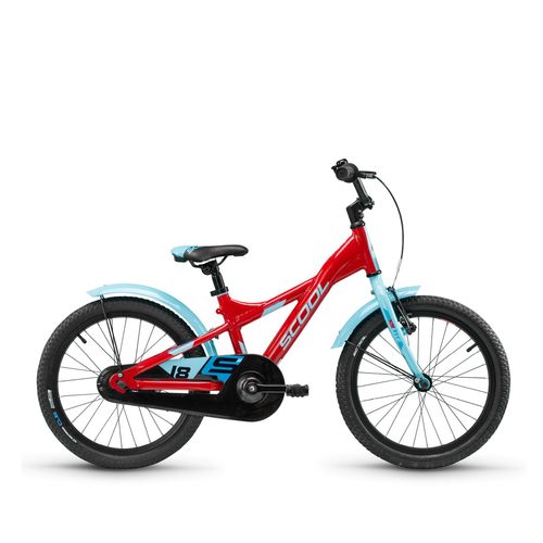 S'COOL XXlite 18 Zoll 1-Gang Red/Blue | 18 Zoll Fahrrad für Kinder und Jugendliche | ergonomische Sitzposition | Kinderfahrrad | 1 Gang