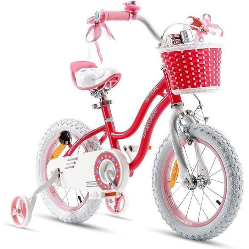 Royal Baby Stargirl Kinderfahrrad Mädchen Fahrrad Stützräder 18 Zoll ab 6-10 Jahre Rosa Blau Violett Kinder Fahrrad