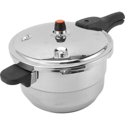 Schnellkochtopf mit Dampfregal aus Edelstahl aus Edelstahl -Kompatiblengasinduktion 6l 24 cm / 9,4 Zoll Innendurchmesser
