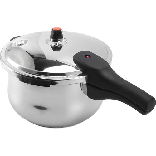 Schnellkochtopf Edelstahl 80 kPa Explosionsnachweis mit Grenzventil fr Gasherd -Induktion Offene Flamme 6L, 24 cm/9,4 Zoll Durchmesser