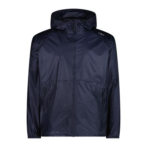 Regenjacke CMP, Herren, Gr. 48, schwarz (schwarz blau), Obermaterial: 100% Polyamid, sportlich, Jacken