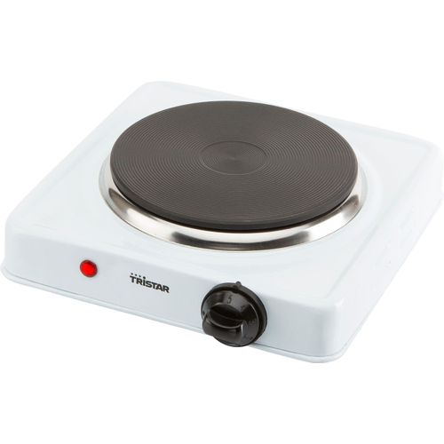 TRISTAR Einzelkochplatte "KP-6185", weiß, B:24,5cm H:7,8cm T:22cm, Kochplatten, 1000 Watt