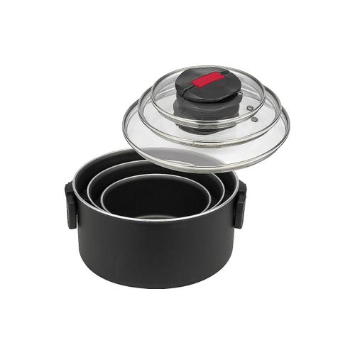 BALLARINI Kochtopf »Kochtopfset Bkeravis Click & Cook 6-tlg.«, Stahlblech