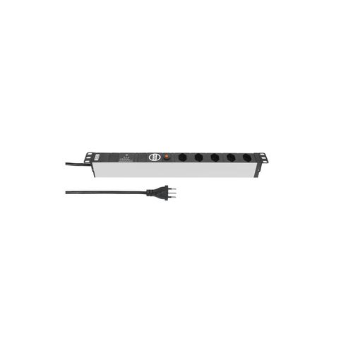Steckdosenleiste »STEFFEN 19 5x T13, Silber«