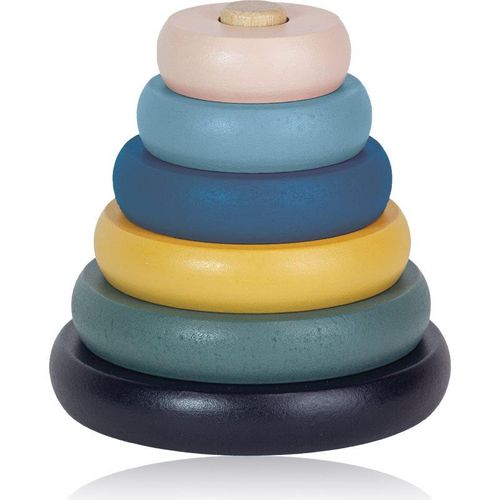 Petite&Mars Wood of Mars Orbit stapeltoren van hout 36m+ Cosmic Blue 1 st