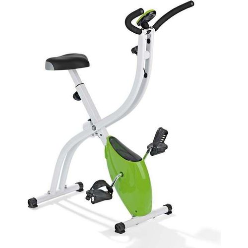 VITALmaxx Heimtrainer Fitness Bike mit magnetischer Bremse Expanderbändern Effektives Ganzkörpertraining Trainingscomputer Display bequemer Gelsattel