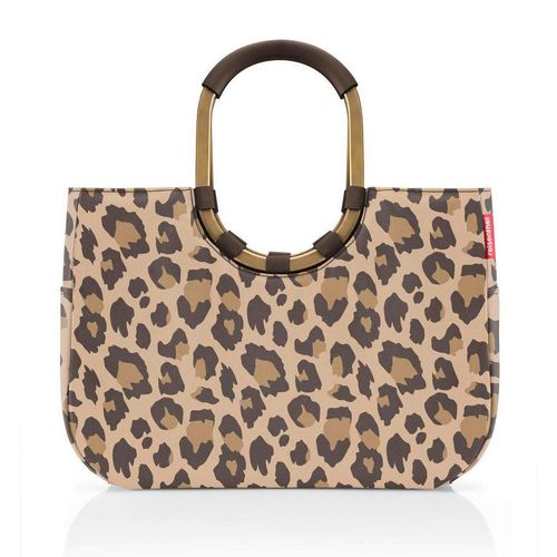 Reisenthel Einkaufskorb Leo Macchiato , Braun, Schwarz , Textil , 25 L , bauchig , 46x34.5x25 cm , nachhaltig , Freizeit, Koffer & Taschen,