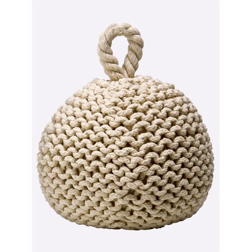 Türstopper, beige, B:17cm H:20cm T:17cm, Kunststoff, Polyester, Türstopper