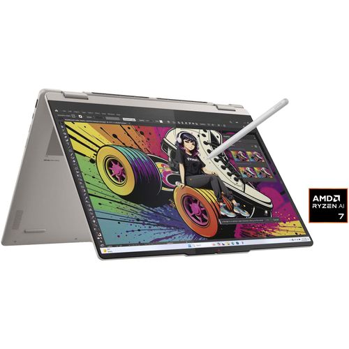 LENOVO Convertible Notebook "Yoga 7 2-in-1 16AKP10", luna grau, 32 GB RAM 1000 GB SSD, Ryzen™ AI 7, Windows 11 Home, Notebooks