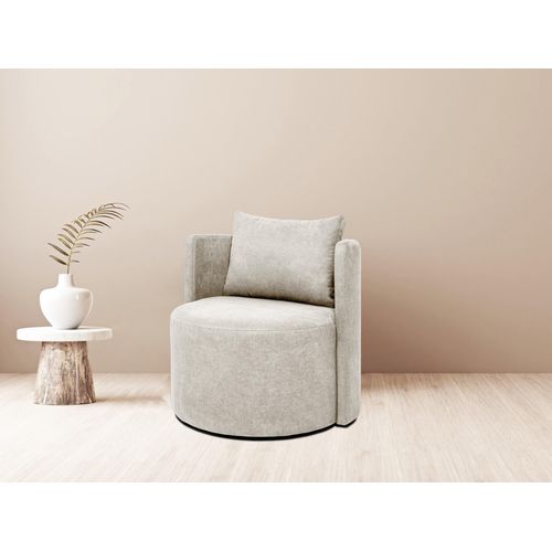 Sessel ANDAS, bunt (weiß, sand), B:76cm H:84cm T:75cm, 100% PES, Sessel, mit wendbarem Rückenkissen, auch in recyceltem Stoff erhältlich