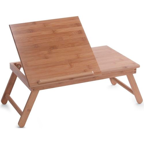 Laptop Tablett ZELLER PRESENT, beige (natur), Bambus, Tabletts, Tabletttisch