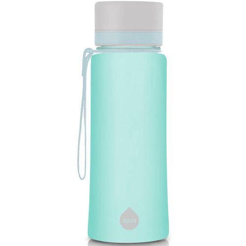 Trinkflasche EQUA "Plain Midnight", grün (transparent, hellmint), H:21cm, Tritan, Trinkflaschen, Tritan-Kunststoff, 600 ml