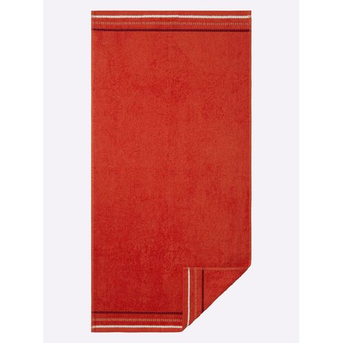 Handtuch WÄSCHEPUR, orange (terra), 5-teiliges-Sparset, 5 St., 100% Baumwolle, Handtücher (Packung)