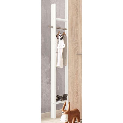 Kleiderstange WIMEX "Joker", weiß, B:32cm H:179cm T:12cm, Metall, Kleiderstangen, Garderobe, ideal für kleine Räume