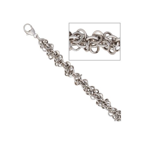 Fußkette JOBO, silber (silber 925), Fußkettchen, Damen, Silber 925 (Sterlingsilber), 925 Silber 26 cm
