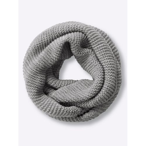 Loop, Damen, grau (steingrau), Polyacryl, Modetücher