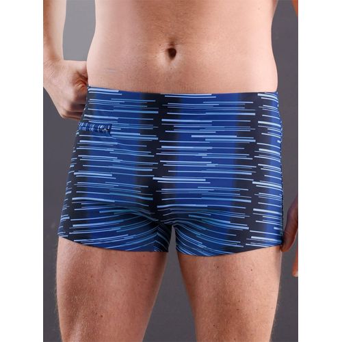 Badehose FEEL GOOD, Herren, Gr. 7, Normalgrößen, blau (royalblau, himmelblau, bedruckt), Polyamid, Elasthan, Badehosen