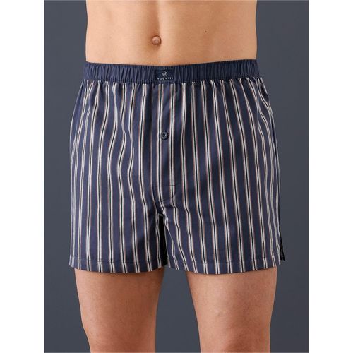 Boxershorts, Herren, Gr. 7, blau (marine, marine, gestreift), 100% Baumwolle, Unterhosen