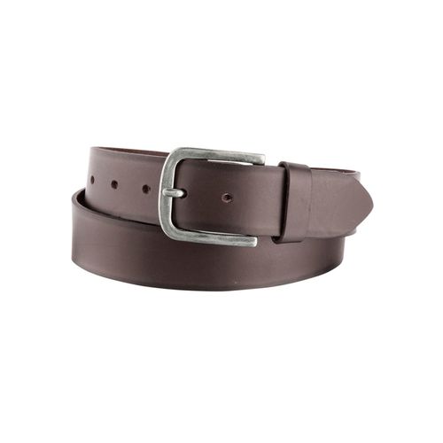 Ledergürtel BERND GÖTZ, Damen, Gr. 140, braun (dunkelbraun), Leder, unifarben, casual,modisch, Gürtel, mit silberfarbener Schließe