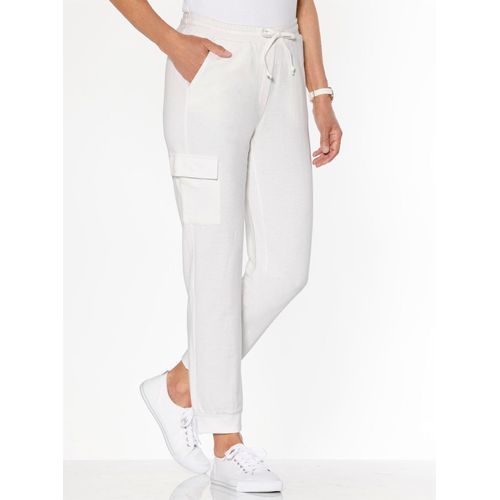Sweathose CLASSIC BASICS, Damen, Gr. 19, Kurzgrößen, beige (ecru), 50% Baumwolle, 50% Polyester, unifarben, Hosen
