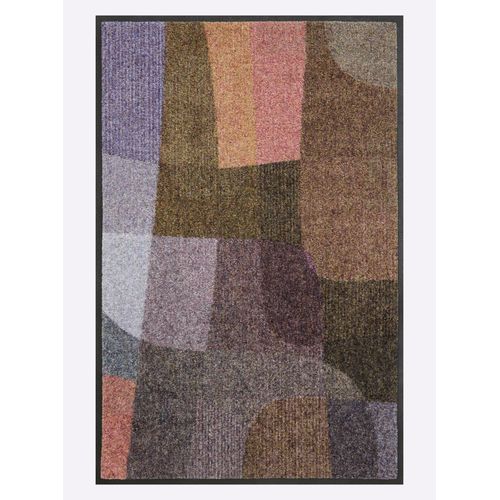 Fußmatte Gr. 4, lila (beige, violett, bedruckt), B:75cm H:7mm L:120cm, Polyamid, Kunstfaser, Teppiche