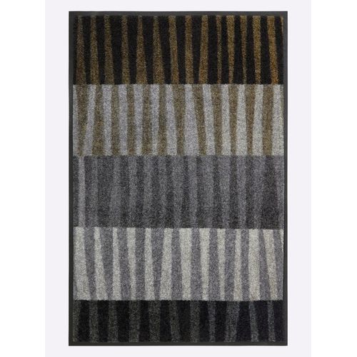 Fußmatte Gr. 4, grau, anthrazit, bedruckt, B:75cm H:7mm L:120cm, Polyamid, Kunstfaser, Teppiche