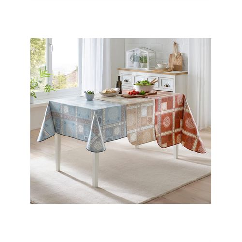 Tischdecke Gr. 3, beige, elfenbein, bedruckt, Ø:140cm, Tischdecken