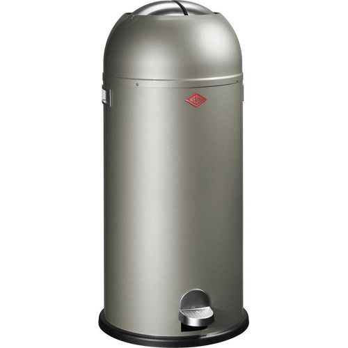 Wesco Abfalleimer Kickmaster Maxi Inhalt: 40 Liter, Farbe: neusilber, Treteimer