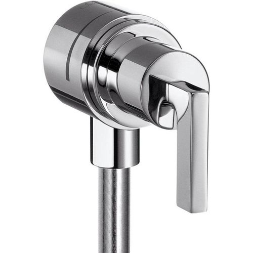 hansgrohe Schlauchanschluss FIXFIT AXOR CITTERIO DN 15, mit Abstellventil und Hebelgriff chrom