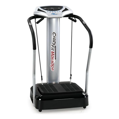 Crazy Fit Vibrationsplatte mit Haltegriffen – Fitnessgerät für Zuhause, Muskeltraining & Fettverbrennung