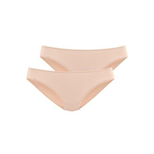 Jazz-Pants Slips LASCANA, Damen, Gr. 32/34, beige, Microfaser, Obermaterial: 77% Polyamid, 23% Elasthan, unifarben, körpernah, Unterhosen, aus weicher und hoch elastischer Microfaser